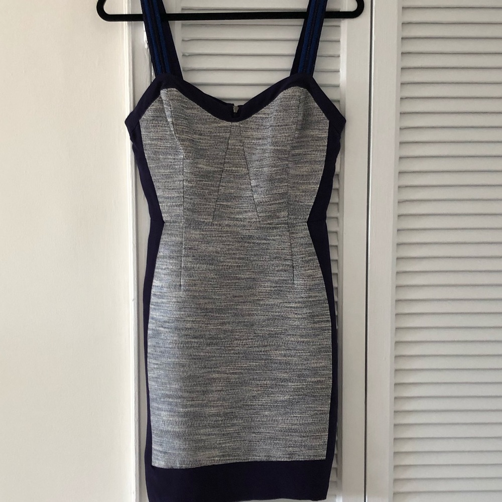 Madison Marcus NWT purple embroidered dress